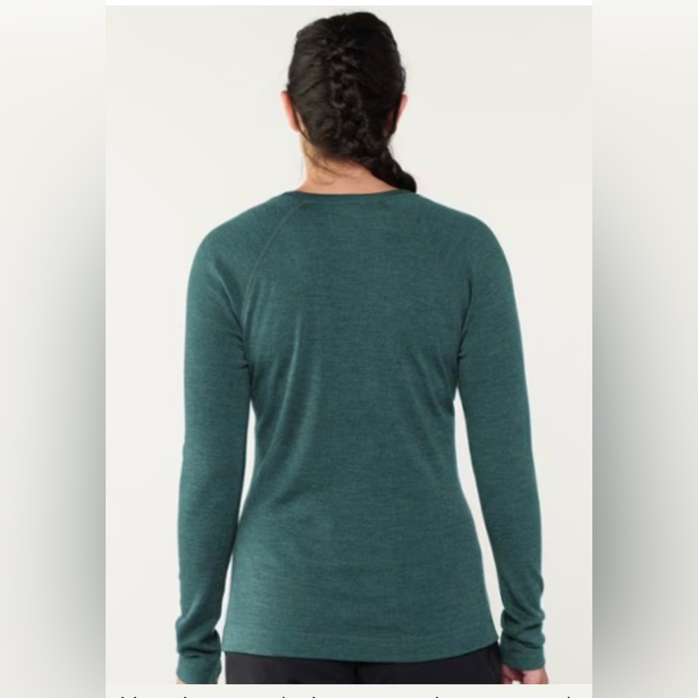 Smartwool Long-Sleeve Crew in Deep Teal - Picture 2 of 6